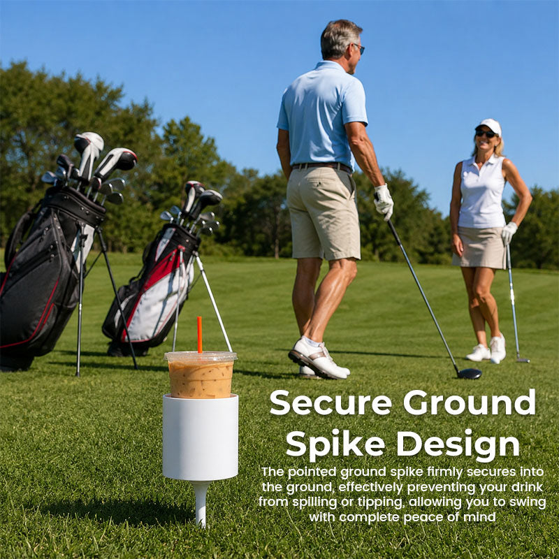 Portable Golf Ground Cup Holder – Drink Holder Stake for Coffee & Beverage Cups