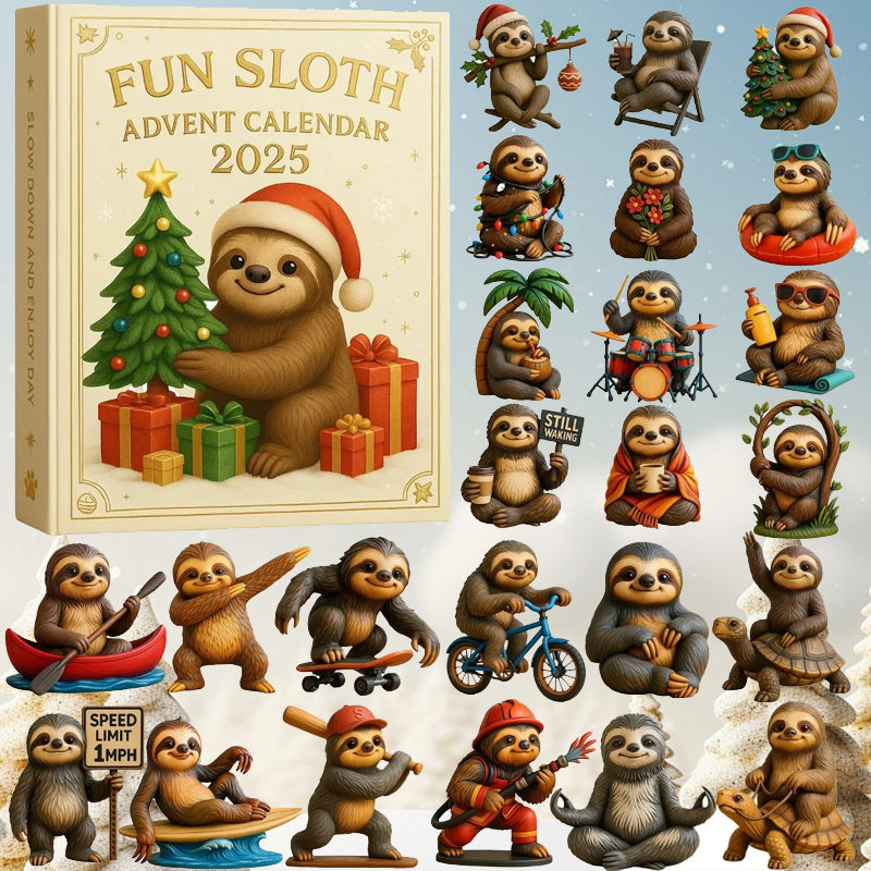 🦥🎄 Fun Sloth Advent Calendar 2025