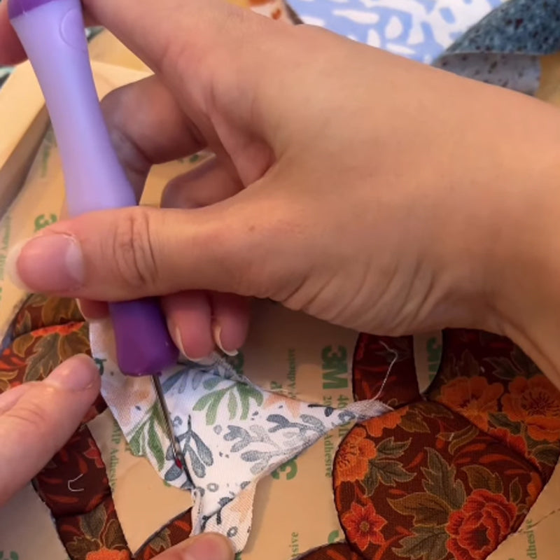 DIY Fabric Art Kit | No-Sew Fabric Mosaic Wall Art Craft with Frame & Tools
