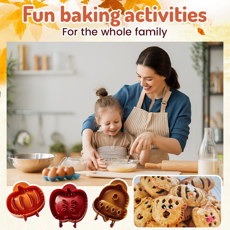 🍎 Autumn Pie Mould Set – Create Cozy Homemade Fall Treats