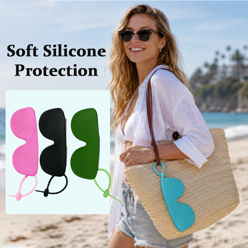 Portable Silicone Eyeglasses Case – Soft Protective Eyewear Sleeve