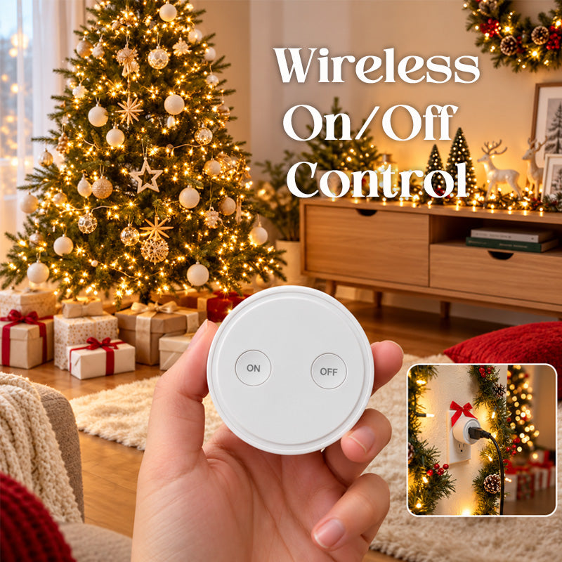 🎄 Wireless Christmas Tree Light Remote Control Switch – Easy ON/OFF Controller