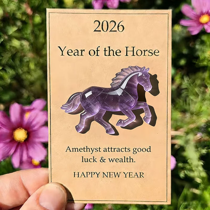 🐎 Crystal horse carrying New Year's wishes - available in multiple colors