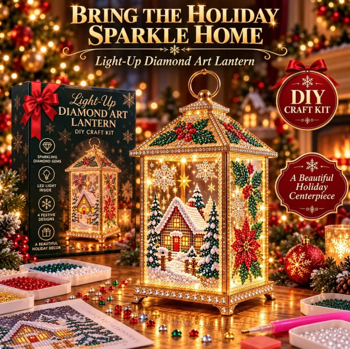 DIY Jeweled Christmas Lantern Kit