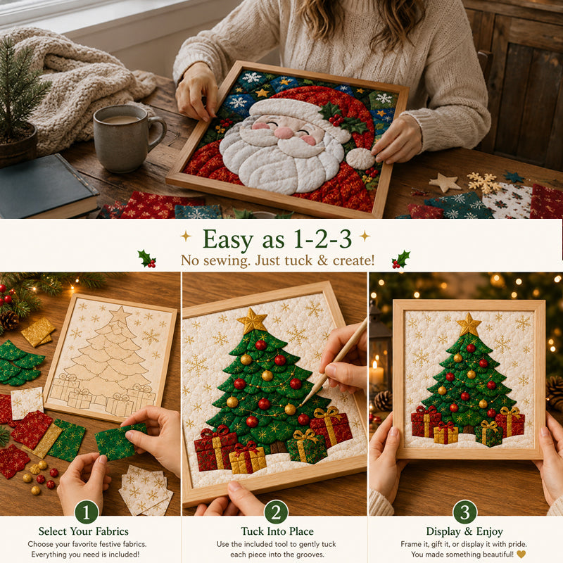 DIY Christmas Fabric Art Painting Kit
