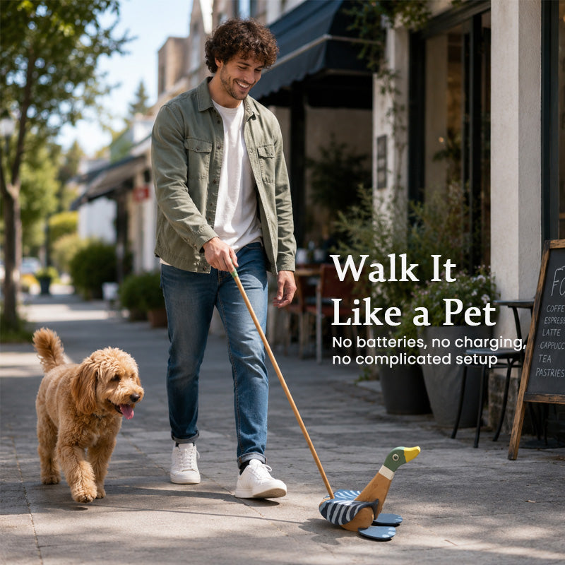 🦆 Walking Mallard Duck Toy on a Stick