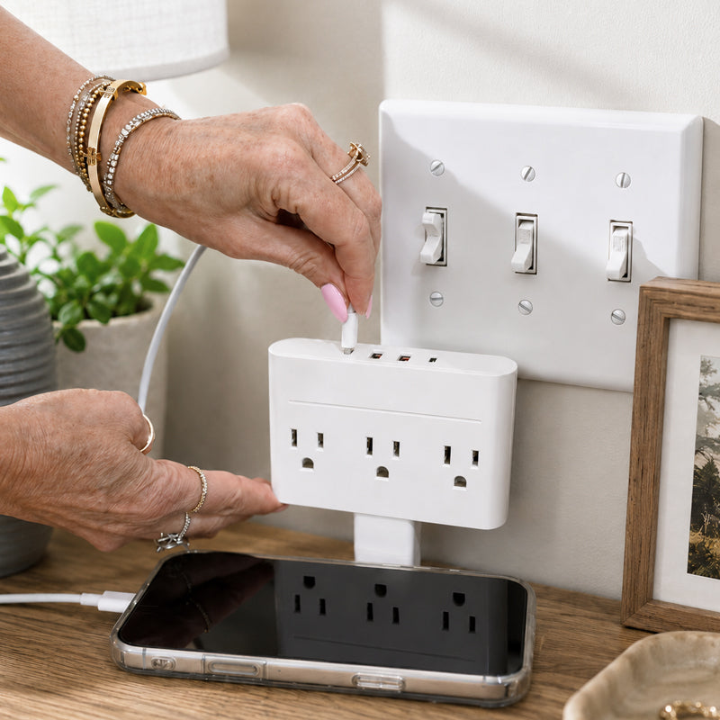 360° Rotating Telescopic Power Extension Socket