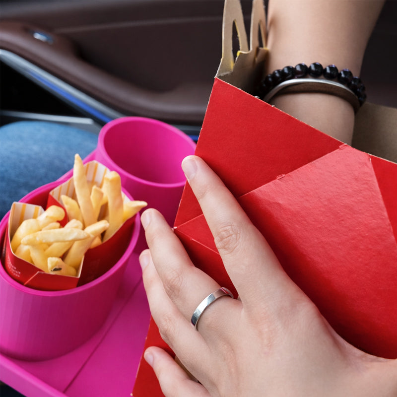 The "Road Trip Hero" Car Food Tray: No More Lap Spills🍟🚗