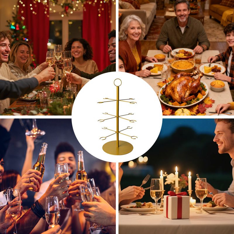 Festive Multi-Tiered Display Stand