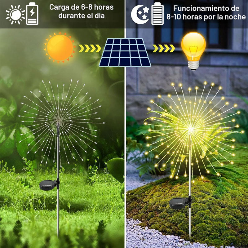 Outdoor Solar Fireworks Lights