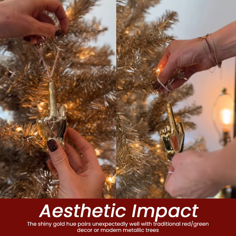 Christmas Middle Finger Decoration