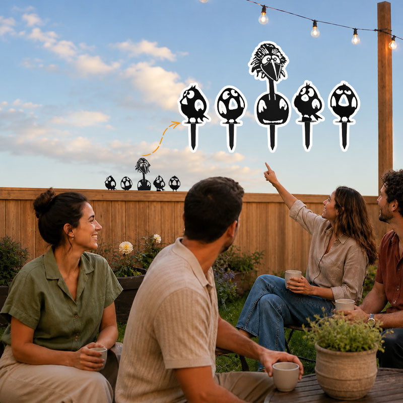 Iron Bird Silhouette Decoration