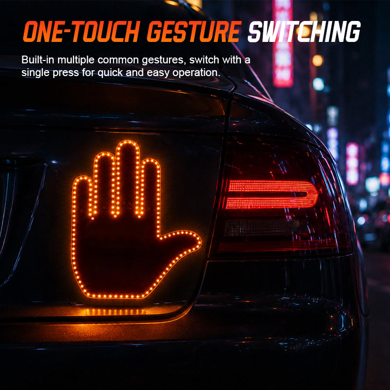 LED Gesture Car Window Light