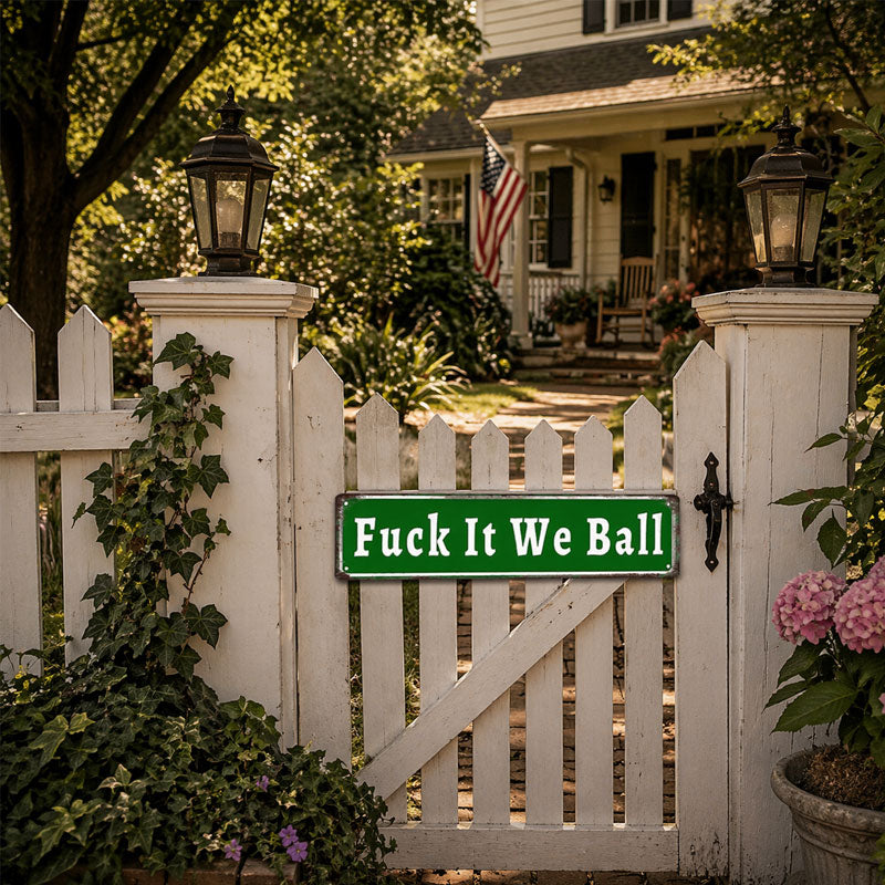 F*ck It We Ball Iron Plate