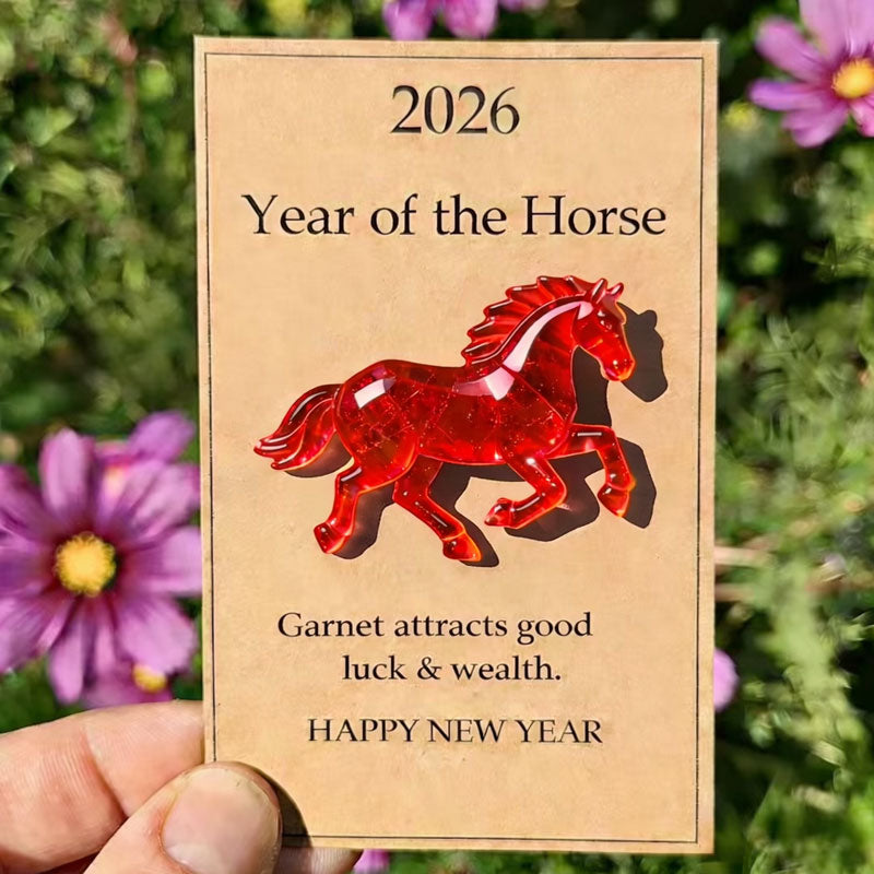 🐎 Crystal horse carrying New Year's wishes - available in multiple colors