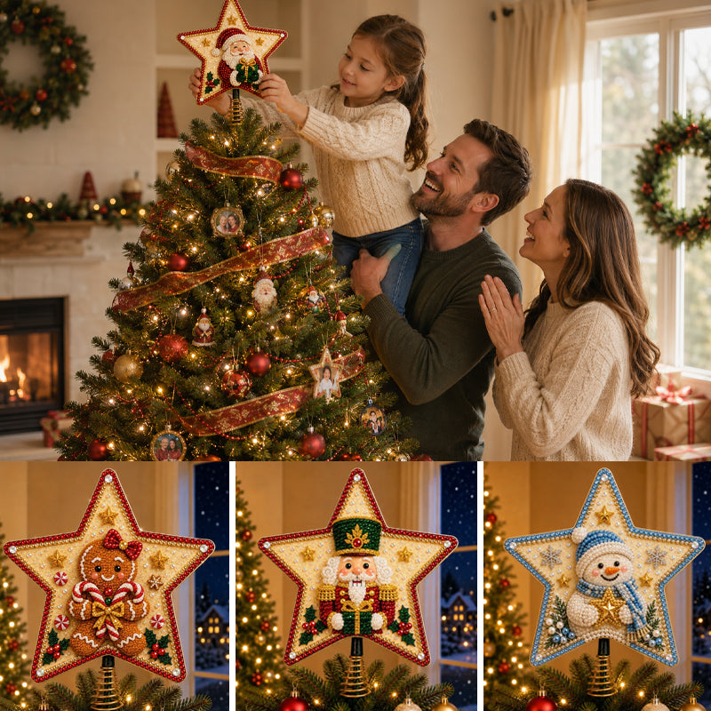 DIY Festive Christmas Tree Topper