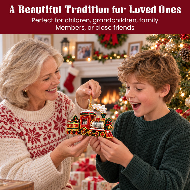 DIY Christmas Diamond Art Cash Ornament Gift