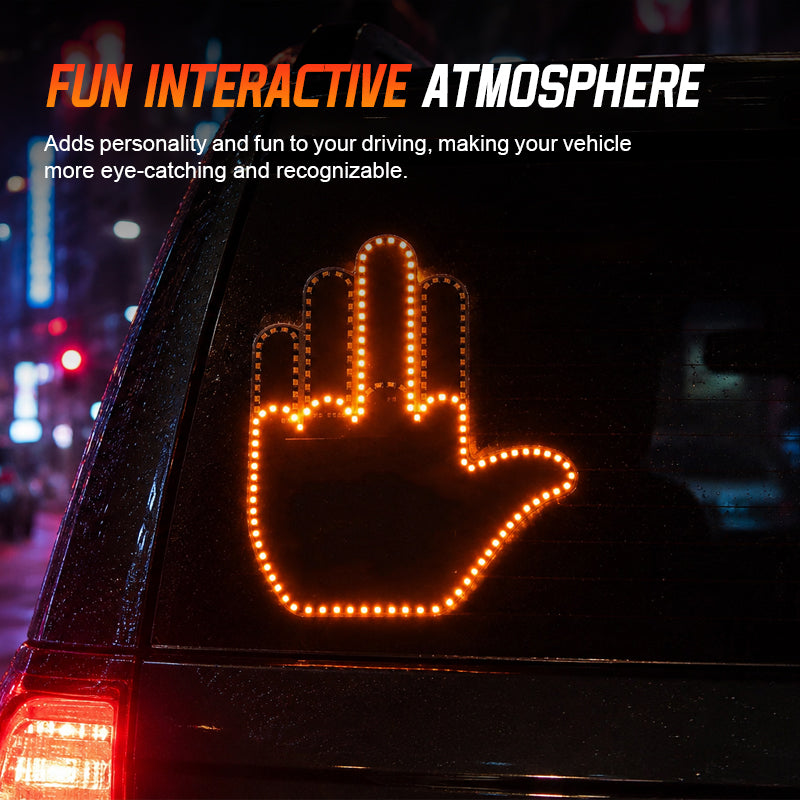 LED Gesture Car Window Light