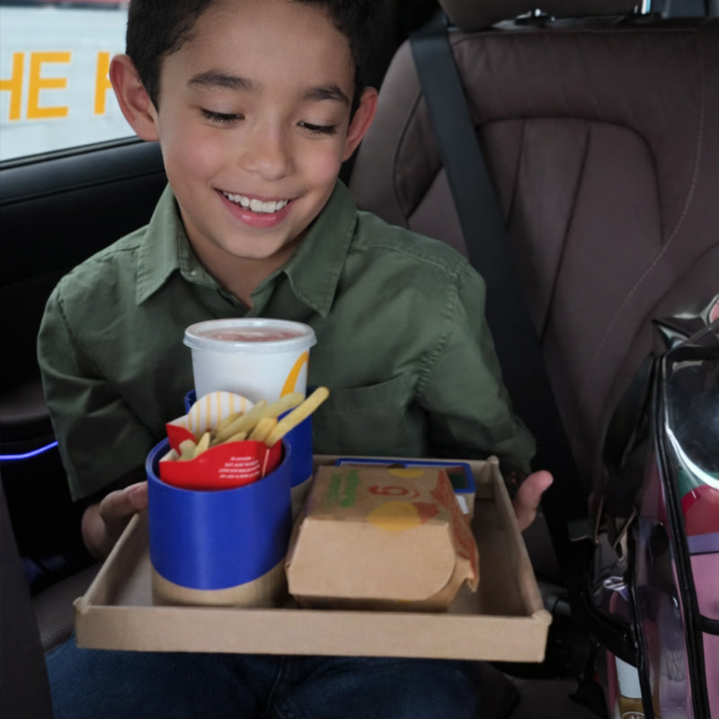 The "Road Trip Hero" Car Food Tray: No More Lap Spills🍟🚗