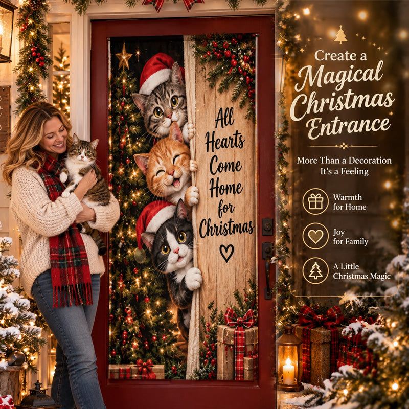 Santa Claus Holiday Welcome Door Curtain（High Elasticity）