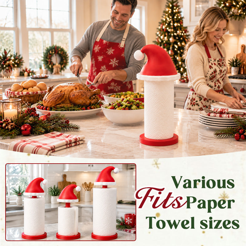 Santa Hat Kitchen Paper Towel Holder