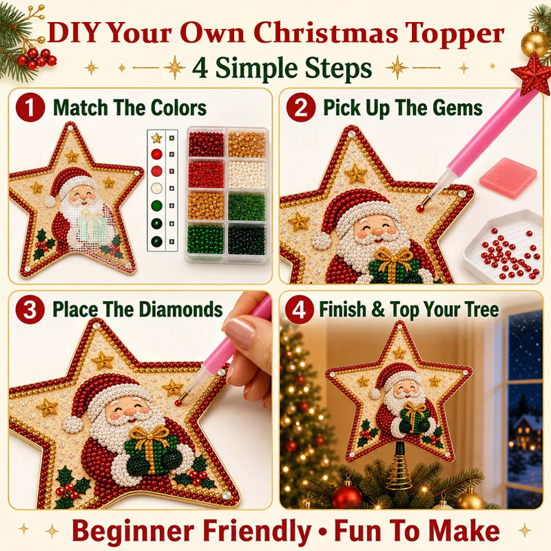 DIY Festive Christmas Tree Topper