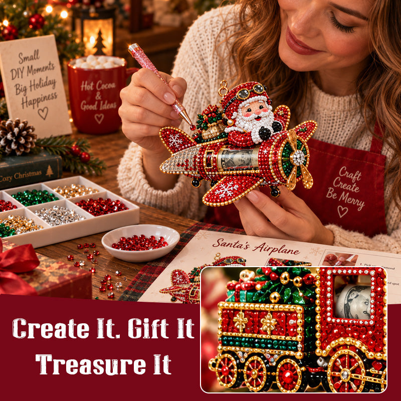 DIY Christmas Diamond Art Cash Ornament Gift