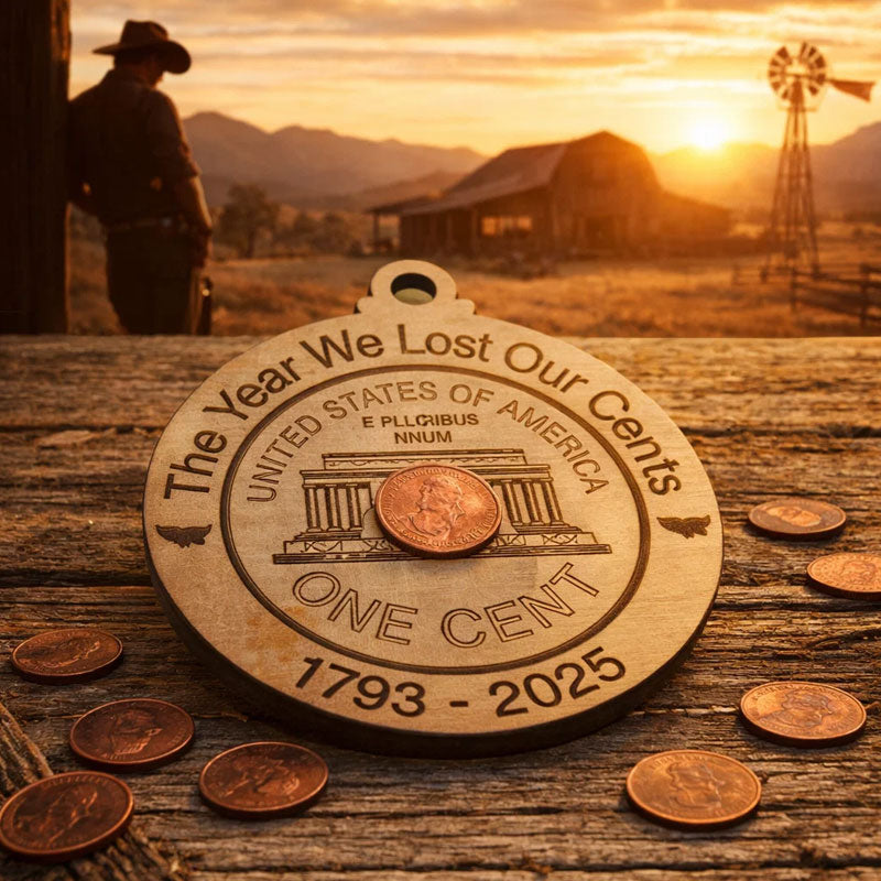 The Year We Lost Our Cents – 1793–2025 Commemorative Ornament