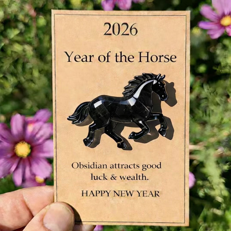 🐎 Crystal horse carrying New Year's wishes - available in multiple colors