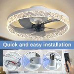 Load image into Gallery viewer, 2-in-1 Quiet Adjustable Fan Light with Remote Control for Bedroom

