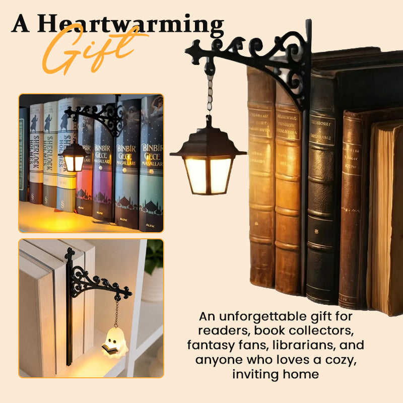 👻 Cozy Ghost Bookshelf Lantern