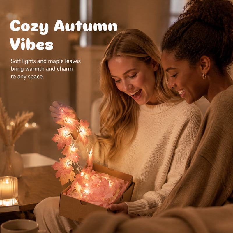 Autumn Maple Leaf String Lights