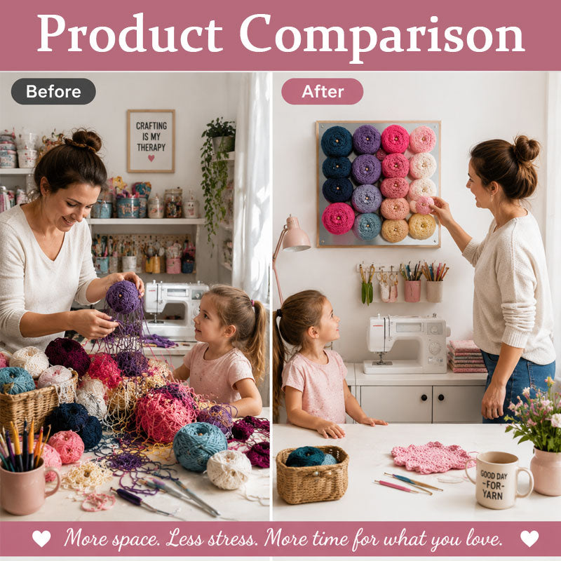 Magnetic Yarn Wall Storage Holder