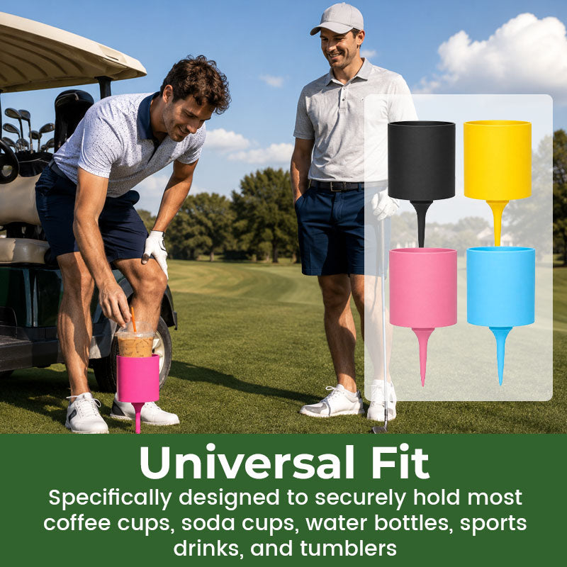Portable Golf Ground Cup Holder – Drink Holder Stake for Coffee & Beverage Cups