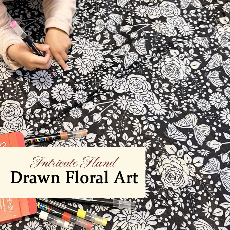Graffiti Flower Throw Blanket Cozy Floral Couch Blanket 🌸✨🛋️