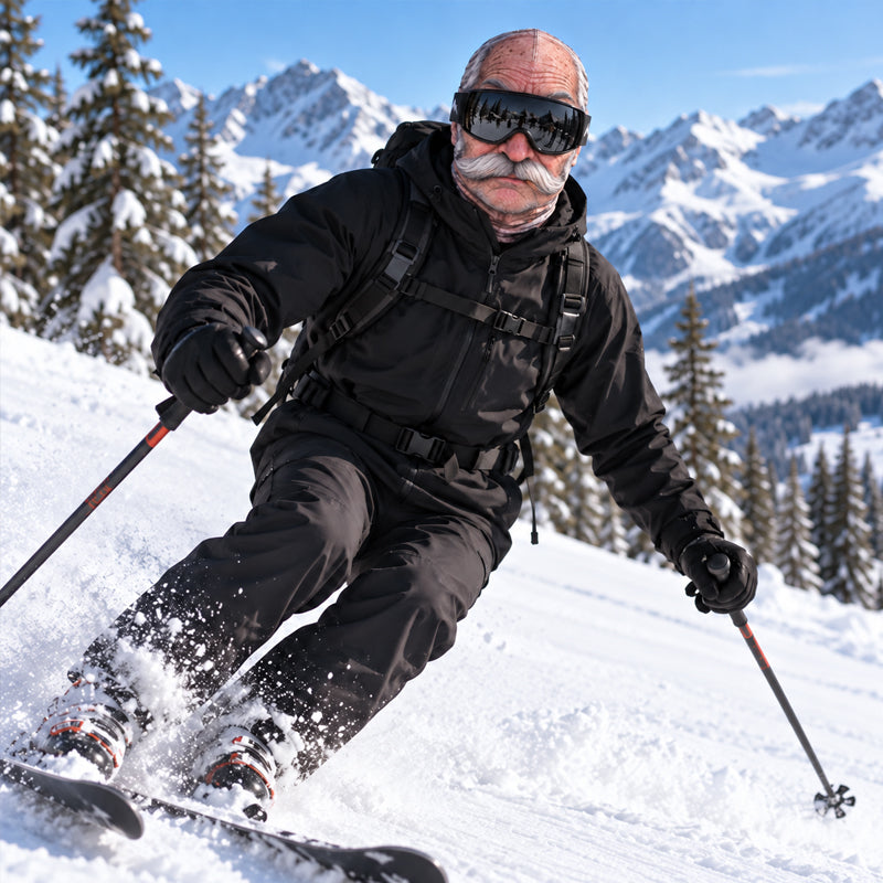 Funny Realistic Face Ski Mask – Hilarious Winter Party Gear for Outdoor Groups