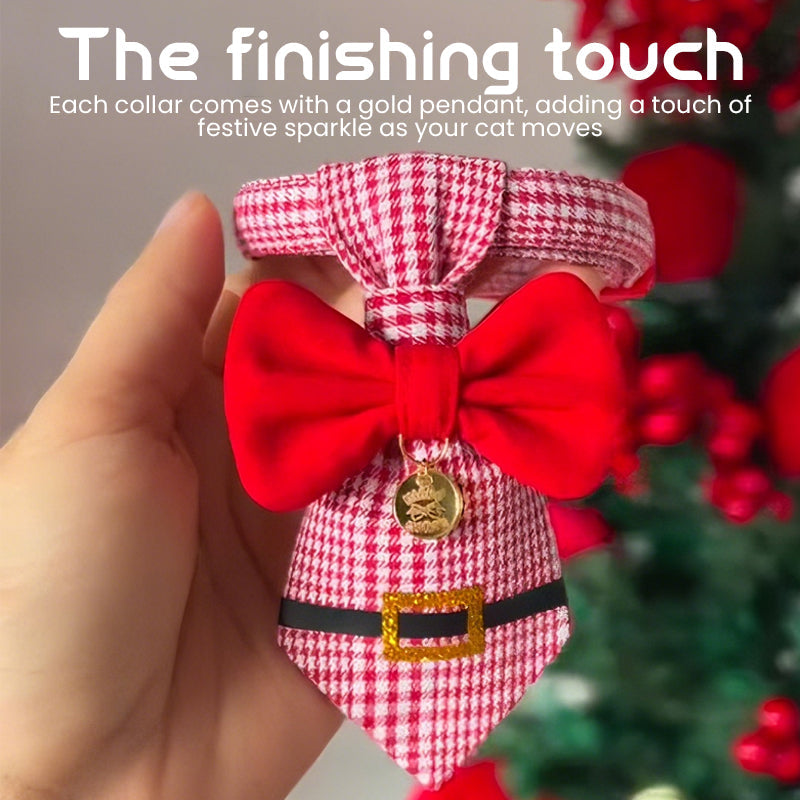 🎄 The "Purrfect" Holiday Tie: Dapper Cat Collars 🐱✨