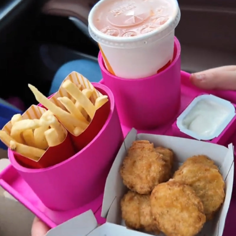 The "Road Trip Hero" Car Food Tray: No More Lap Spills🍟🚗