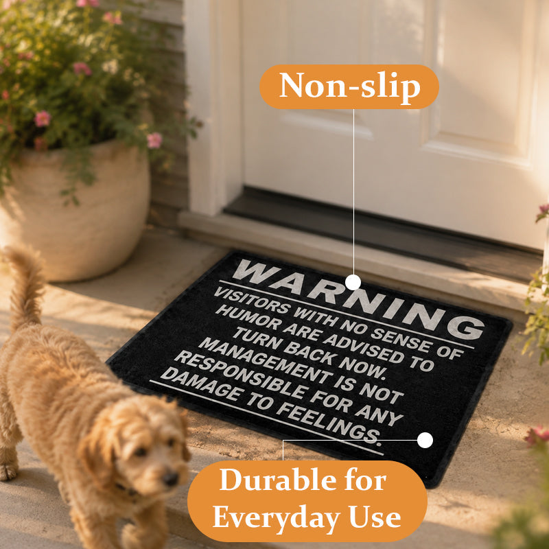 🚨"Warning" Funny Doormat😂