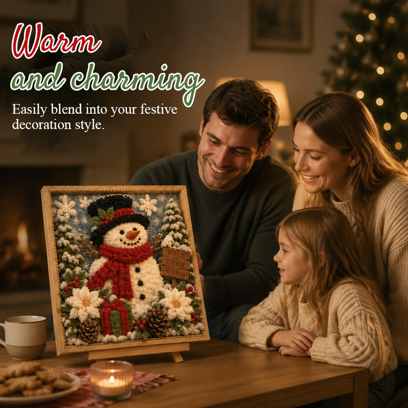 "Warm Winter Wishes" 3D Snowman DIY Kit