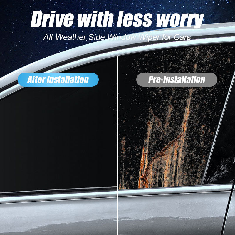 🚗 All-Weather Side Window Wiper for Cars