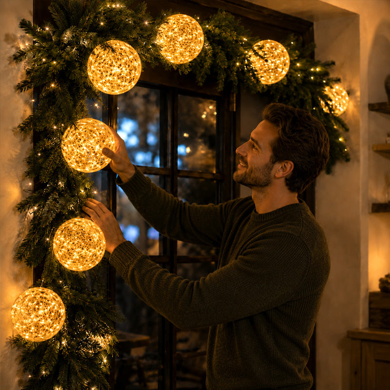 ✨ Magical Glowing Christmas Bauble — Light-Up Christmas Tree Ornament