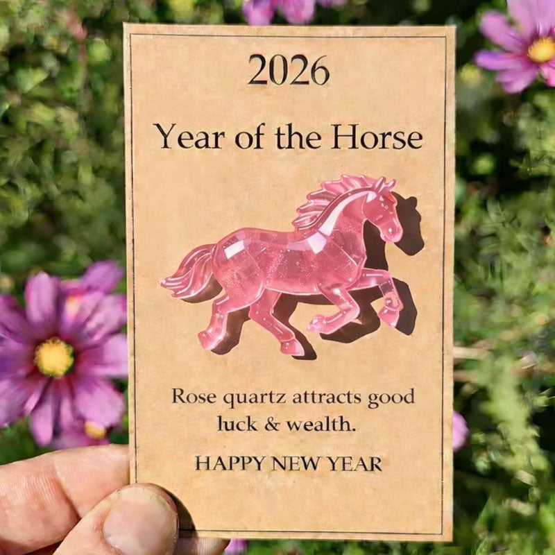 🐎 Crystal horse carrying New Year's wishes - available in multiple colors