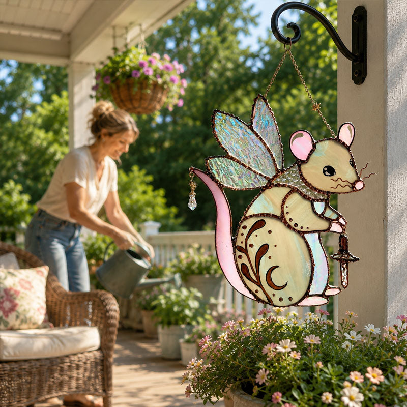 Enchanted Fairy Mouse & Friend Suncatcher