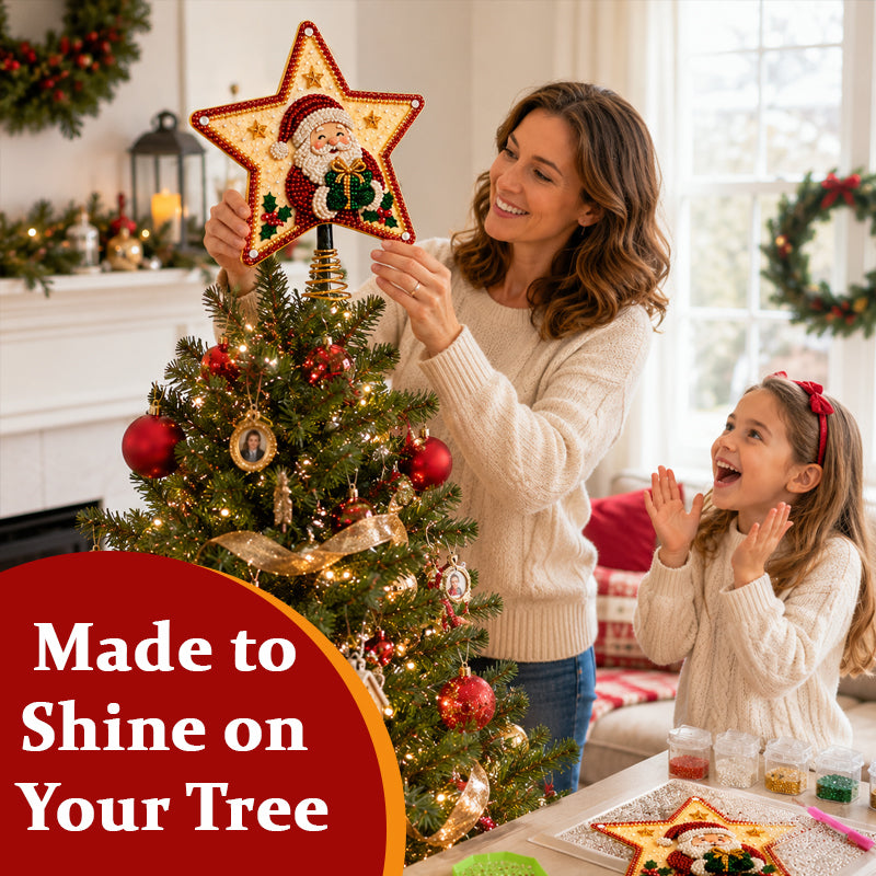 DIY Festive Christmas Tree Topper