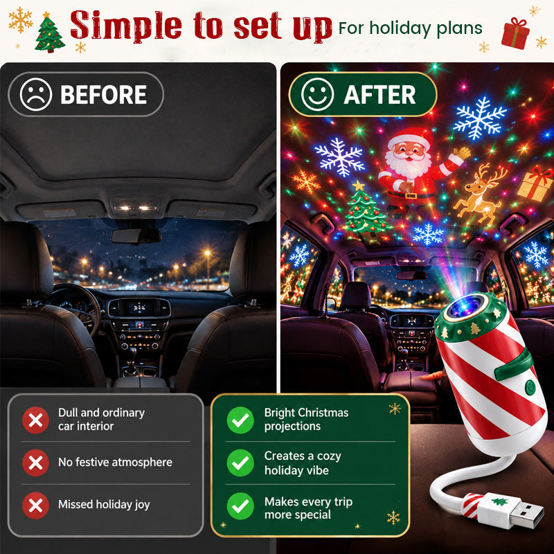 Merry Ride Christmas Car Projector Light