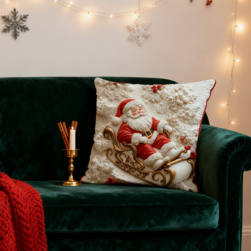 🎄Christmas 3D Printed Pillowcase✨