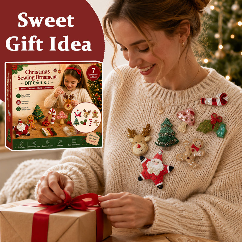 Christmas Felt Embroidery Brooch DIY Handmade Decoration Set