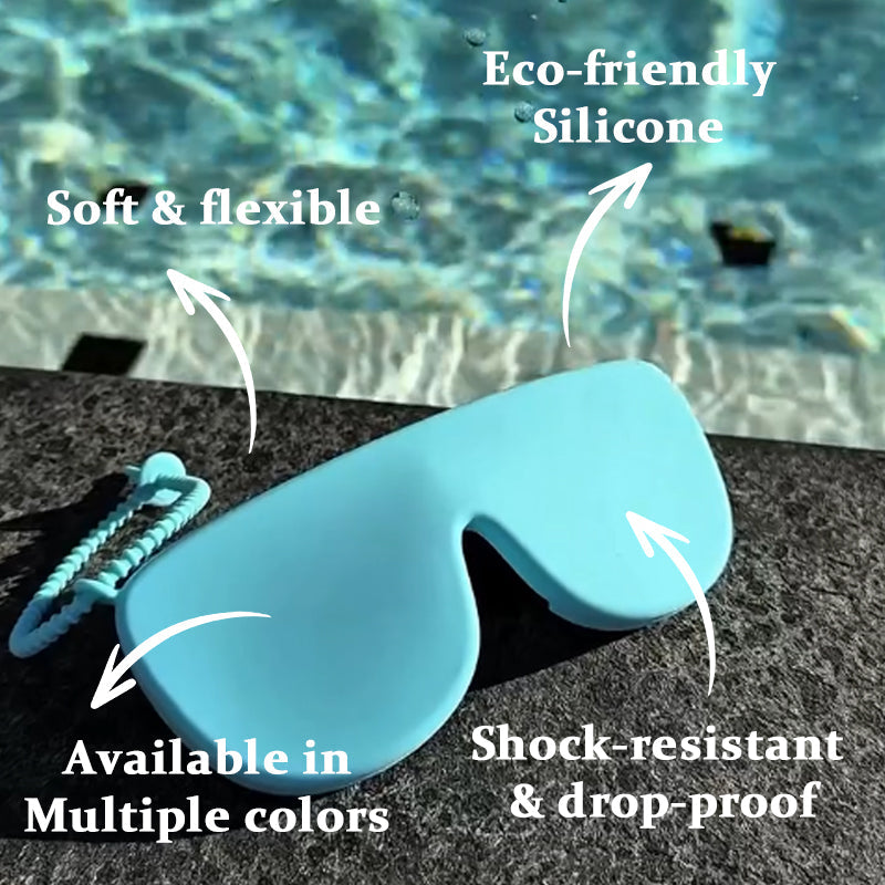 Portable Silicone Eyeglasses Case – Soft Protective Eyewear Sleeve