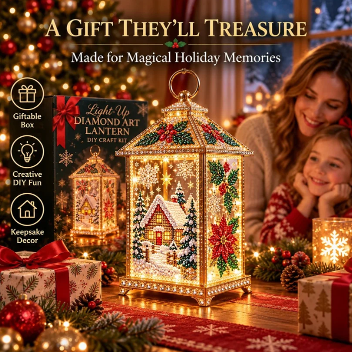 DIY Jeweled Christmas Lantern Kit
